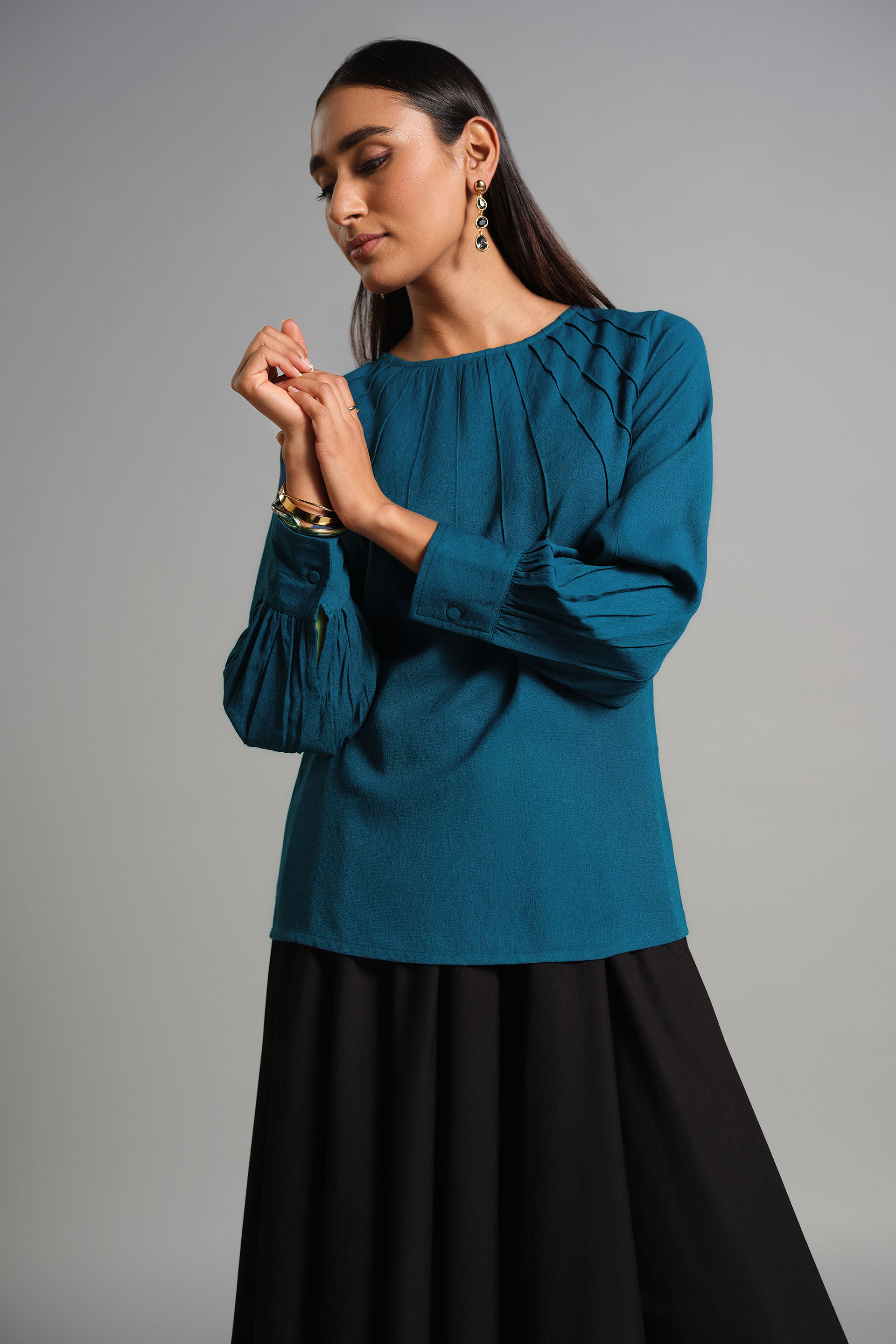 Classic Composure Top, Teal, image 1
